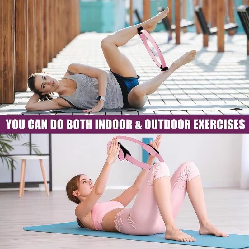 Pilates Ring and Ball Set Pilates Equipment Set Fitness Equipment with Resistance Band Portable Workout Tool for Home Gym Studio