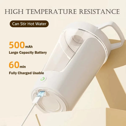 Electric Protein Shaker Cup, Tritan - BPA Free, USB Rechargeable Protein Shake Blender, Portable Blender, Automatic Blender